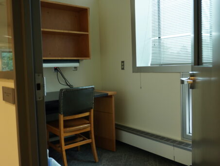 Grad Study Room - 3rd Floor. Click on this picture to reserve this room.