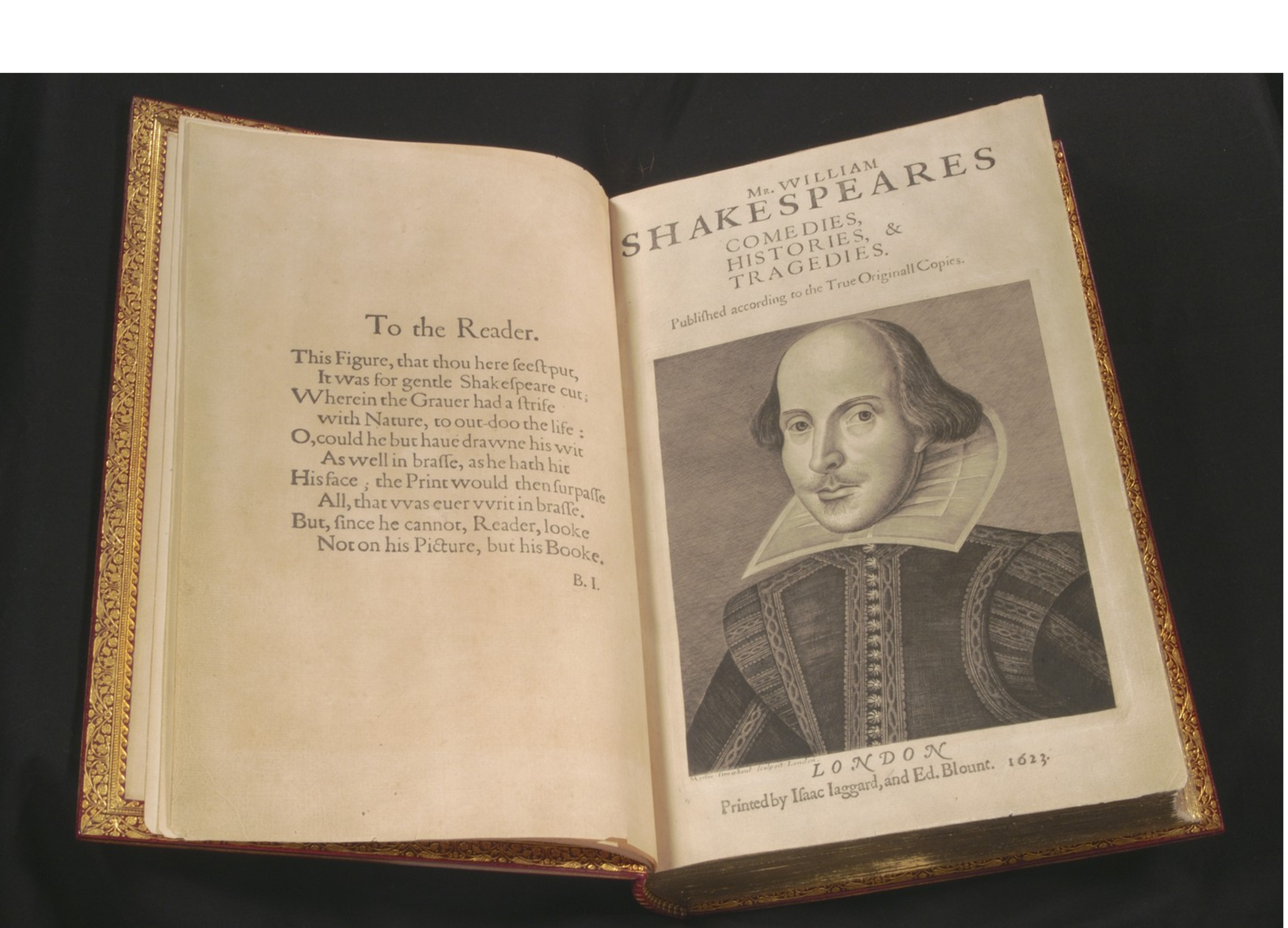 Cornell University Library's copy of the first edition of Shakespeare's collected plays published in 1623