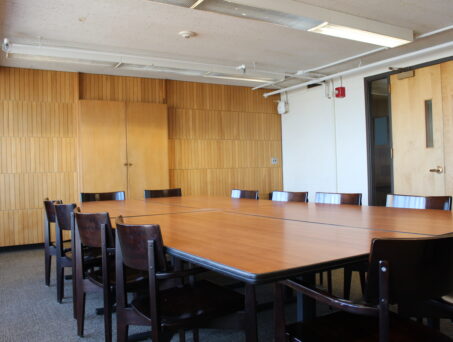 Conference table with chairs - Click on this picture to reserve this room.