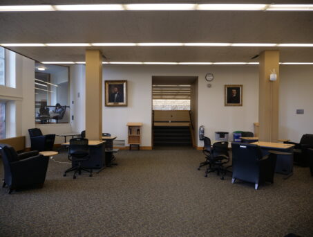 soft seating and tables - Click on this picture to reserve this room.